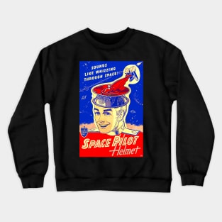 Space Pilot Helmet! Crewneck Sweatshirt